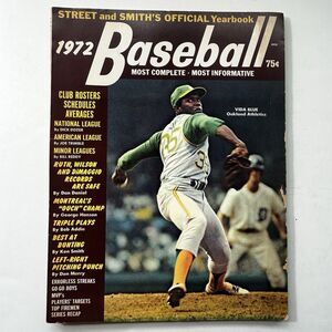 Street and Smith's 1972 Official Yearbook Baseball Magazine Vida Blue Oakland A